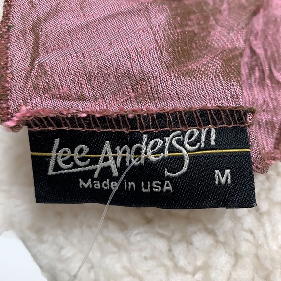 Lee Andersen - Crushed silk Midi scoop Neck Dress Deep Valley Dress Canyon NEW - Picture 8 of 9